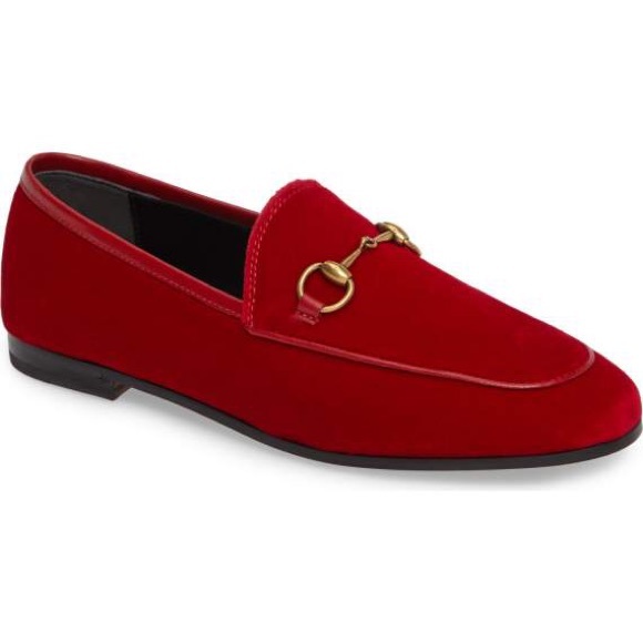 Gucci Shoes - Gucci Brixton Velvet Loafers